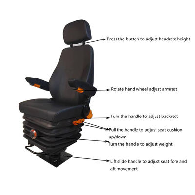 comprare Sedile a sospensione meccanica a base rotante M801 Sedile a guida a semi-aria online manufacture