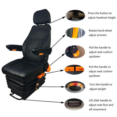 comprare Sospensione meccanica Seggiolino meccanico per auto con appoggio per braccio e appoggio per testa online manufacture
