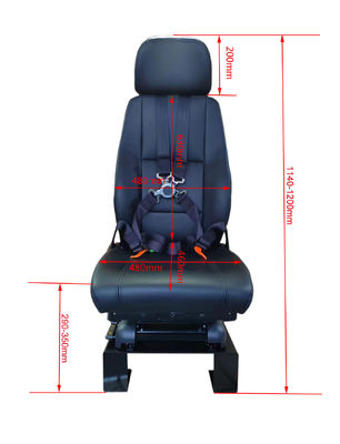 Sedile statico S802 Sedile per veicoli meccanici di ingegneria Sedile per gru